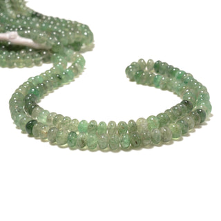 Green Cherry Quartz Smooth Rondelle  Beads, 6-7mm/7-7.5mm Cherry Quartz Gemstone Beads, Sold As 18 Inch Strand, GDS2189