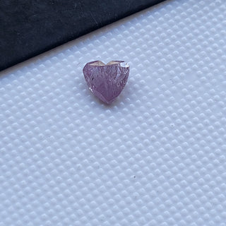 0.44CTW/5.7mm Clear Pink Heart Shaped Faceted Rose Cut Diamond Loose, Natural Pink Rose Cut Loose Diamond For Jewelry, DDS783/3