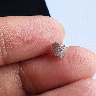 1 Piece 5.8mm/0.92CTW Natural Pink Color Raw Rough Diamond Octahedron Loose, Natural Earth Mined Conflict Free Pink Uncut Diamond, DDS784/2