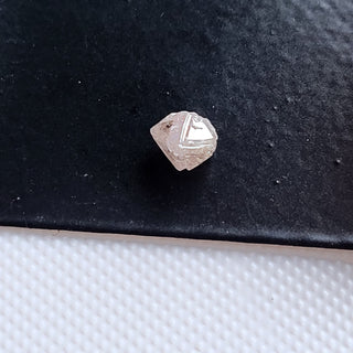5.5mm/0.82CTW Natural Pink Octahedron Rough Raw Diamond Crystal Loose,  Natural Earth Mined Pink Conflict Free Diamonds, DDS784/5