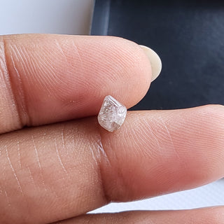5.5mm/0.82CTW Natural Pink Octahedron Rough Raw Diamond Crystal Loose,  Natural Earth Mined Pink Conflict Free Diamonds, DDS784/5