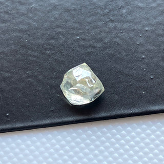 1 Piece 0.83CTW/5.3x5.2mm Natural Clear White Raw Rough Conflict Free Earth Mined Octahedron Crystal Diamond Loose, DDS790/1