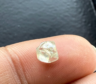 1 Piece 0.83CTW/5.3x5.2mm Natural Clear White Raw Rough Conflict Free Earth Mined Octahedron Crystal Diamond Loose, DDS790/1