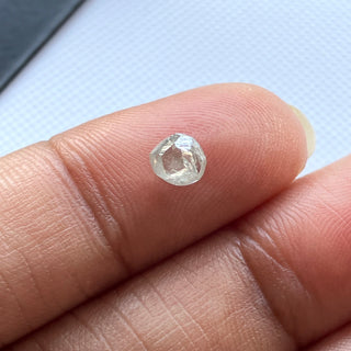 1 Piece 0.77CTW/4.6x4mm Natural Clear White Raw Rough Conflict Free Earth Mined Octahedron Crystal Diamond Loose For Ring Necklace, DDS790/5