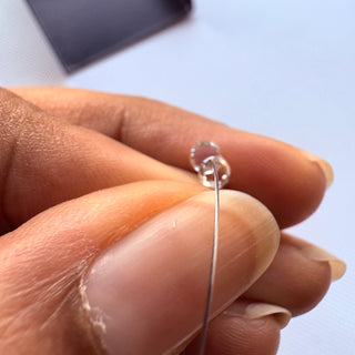 Drilled Lab Grown Diamond: Round Rose Cut CVD Diamond (3mm-6mm, 5 Pcs, LG34)