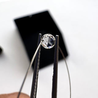 Drilled Lab Grown Diamond: Round Rose Cut CVD Diamond (3mm-6mm, 5 Pcs, LG34)