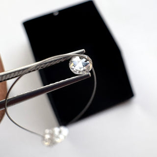 Drilled Lab Grown Diamond: Round Rose Cut CVD Diamond (3mm-6mm, 5 Pcs, LG34)