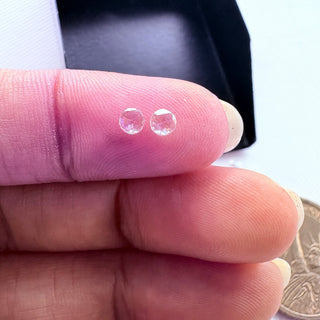 Rose Cut Lab Grown Diamond: Clear White Loose Stone (3-6mm, LG35)