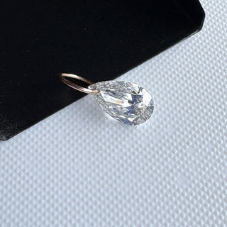 14K Solid Gold 1 Ct To 7 Ct IGI Certified Drilled Pear/Round/Princess/Emerald/Oval/Radiant/Heart/Marquise Cut Floating