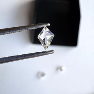 Clear White Fancy Shield Shaped Kite Shape Lab Grown Diamond CVD Diamond Loose For Rings Jewelry, Gift For Her, LG38