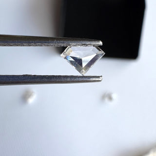 Clear White Fancy Shield Shaped Kite Shape Lab Grown Diamond CVD Diamond Loose For Rings Jewelry, Gift For Her, LG38
