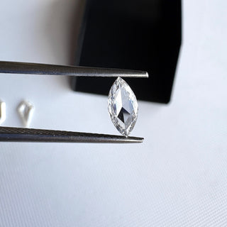 Clear White Fancy Shield Shaped Kite Shape Lab Grown Diamond, Flat Back CVD Diamond Loose For Rings Jewelry, Gift For Her, LG38/1