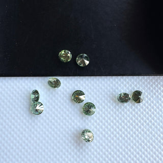 Drilled/Undrilled Green Lab Grown Round Brilliant Cut Diamond Loose 1mm/1.25mm/1.5mm/1.75mm/2mm/2.5mm/3mm/4mm/5mm/6mm CVD Diamond, LG65