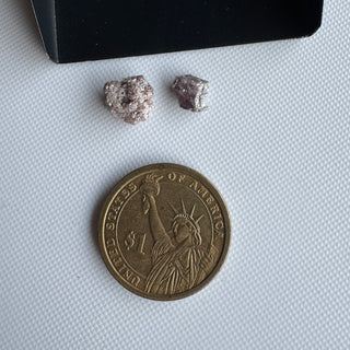 9.55mm/11mm Natural Pink Raw Rough Diamond Loose, Pink Uncut Diamond Loose For Jewelry Making, Pink Diamonds, DDS823