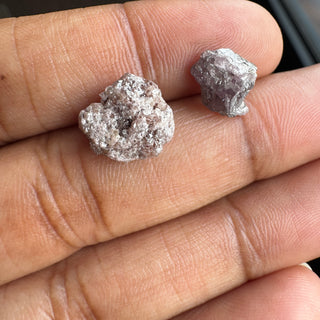 9.55mm/11mm Natural Pink Raw Rough Diamond Loose, Pink Uncut Diamond Loose For Jewelry Making, Pink Diamonds, DDS823