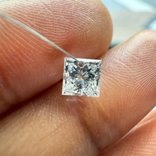 Drilled Lab Grown Princess Cut Diamond Loose VVS/EF 3mm To 5mm Drilled Princess Cut Diamond For Jewelry Floating