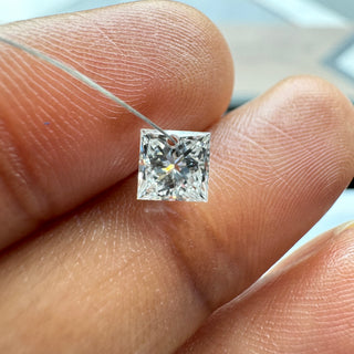 Drilled Lab Grown Princess Cut Diamond Loose VVS/EF 3mm To 5mm Drilled Princess Cut Diamond For Jewelry Floating