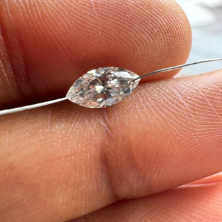 Drilled Lab Grown Marquise Cut Diamond Loose VVS/EF 4mm To 9mm Drilled Marquise Cut Diamond For Jewelry Floating