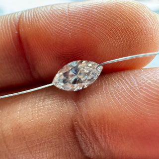 Drilled Lab Grown Marquise Cut Diamond Loose VVS/EF 4mm To 9mm Drilled Marquise Cut Diamond For Jewelry Floating