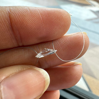 Drilled Lab Grown Marquise Cut Diamond Loose VVS/EF 4mm To 9mm Drilled Marquise Cut Diamond For Jewelry Floating