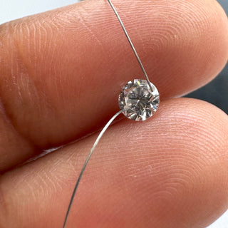 Drilled Lab Grown Round Brilliant Cut Diamond Loose VVS/EF 3mm To 6mm Drilled Round Cut Diamond For Jewelry Floating