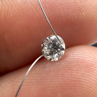 Drilled Lab Grown Round Brilliant Cut Diamond Loose VVS/EF 3mm To 6mm Drilled Round Cut Diamond For Jewelry Floating