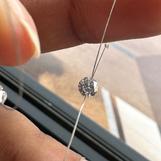Drilled Lab Grown Round Brilliant Cut Diamond Loose VVS/EF 3mm To 6mm Drilled Round Cut Diamond For Jewelry Floating