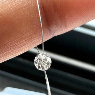Drilled Lab Grown Round Brilliant Cut Diamond Loose VVS/EF 3mm To 6mm Drilled Round Cut Diamond For Jewelry Floating