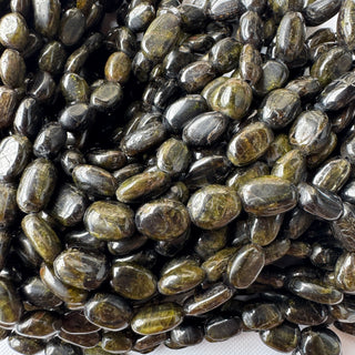 Cats Eye Smooth Tumble Oval Gemstone Beads, 7-13mm/8-16mm Cats Eye Tumble Beads, Sold As 16 Inch Strand, GDS2283/1