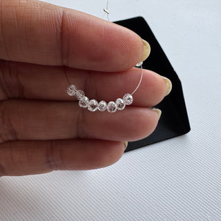 2 Piece 3mm Faceted Lab Grown Loose Diamond Teardrop Briolettes F/VS1 Drilled CVD Diamond Wedding Necklace Women