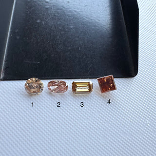 Round/Oval/Emerald/Princess Shaped Brown Champagne Brilliant Cut Lab Grown Diamond Loose For Ring, CVD Diamond for Jewelry Making, LG19
