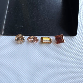 Round/Oval/Emerald/Princess Shaped Brown Champagne Brilliant Cut Lab Grown Diamond Loose For Ring, CVD Diamond for Jewelry Making, LG19