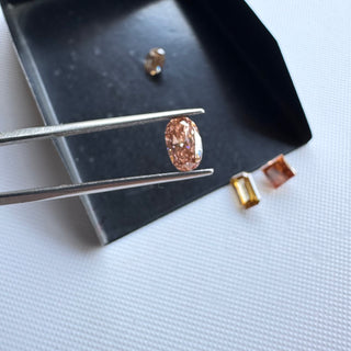 Round/Oval/Emerald/Princess Shaped Brown Champagne Brilliant Cut Lab Grown Diamond Loose For Ring, CVD Diamond for Jewelry Making, LG19