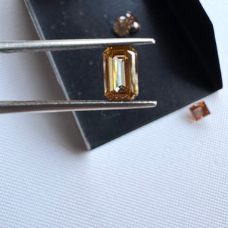 Round/Oval/Emerald/Princess Shaped Brown Champagne Brilliant Cut Lab Grown Diamond Loose For Ring, CVD Diamond for Jewelry Making, LG19