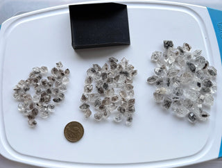 10 Pcs 10-12mm/12-15mm/16-20mm Herkimer Diamond Loose, Raw Rough Earth Mined Herkimer Diamond Loose Gemstone For Jewelry making, GDS1299/1