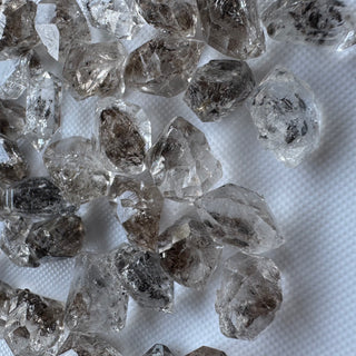 10 Pcs 10-12mm/12-15mm/16-20mm Herkimer Diamond Loose, Raw Rough Earth Mined Herkimer Diamond Loose Gemstone For Jewelry making, GDS1299/1