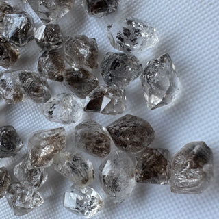 10 Pcs 10-12mm/12-15mm/16-20mm Herkimer Diamond Loose, Raw Rough Earth Mined Herkimer Diamond Loose Gemstone For Jewelry making, GDS1299/1