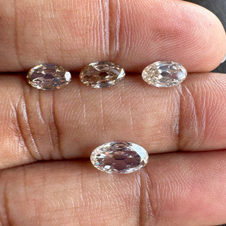 Moval Cut Clear White/Brown Lab Grown Diamond Loose For Ring Jewelry, CVD Diamond, Lab made Diamond, LG90