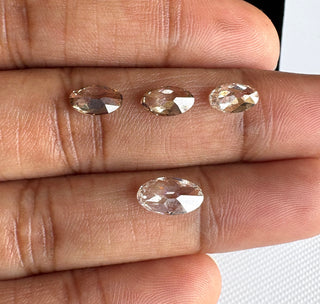 Moval Cut Clear White/Brown Lab Grown Diamond Loose For Ring Jewelry, CVD Diamond, Lab made Diamond, LG90