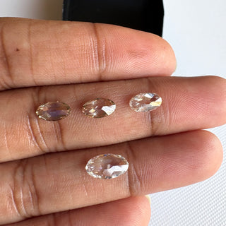 Moval Cut Clear White/Brown Lab Grown Diamond Loose For Ring Jewelry, CVD Diamond, Lab made Diamond, LG90