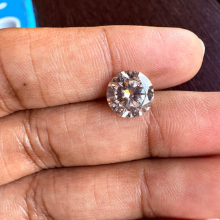 2.45 Carats/8.7mm Round Brilliant Cut Lab Grown Diamond Loose For Rings Earrings, CVD Diamond, LG72