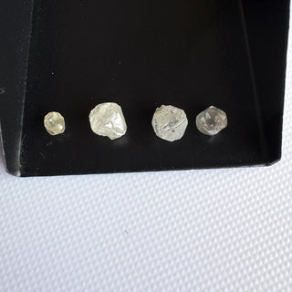 Natural Light Grey White Clear Rough Raw Conflict Free Earth Mined Diamond For Jewelry, 4mm To 6.5mm Clear Rough Diamond Loose, DDS824