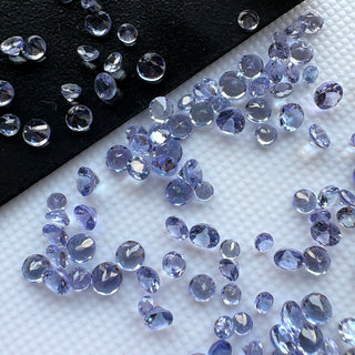 20 Pieces Natural Tanzanite Faceted Round Gemstones loose, 1mm To 3mm Blue Color Tanzanite For Making Jewelry, GDS319