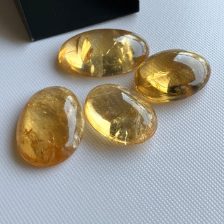 Natural Citrine Flat Back Cabochon Lots Loose, 9pc/4pc/15pc Lot Yellow Orange Citrine Gemstone For Jewelry, GDS1207