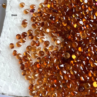 20 Pieces 6mm Each Citrin20 Pieces Natural Orange Citrine Faceted Round Shaped Loose Full Cut Gemstones 2mm/2.5mm/3mm Faceted Citrine Gemstone For Jewelry, BB127e Faceted Round Shaped Loose Gemstones BB127