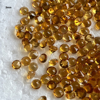 20 Pieces 6mm Each Citrin20 Pieces Natural Orange Citrine Faceted Round Shaped Loose Full Cut Gemstones 2mm/2.5mm/3mm Faceted Citrine Gemstone For Jewelry, BB127e Faceted Round Shaped Loose Gemstones BB127