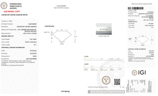 IGI Certified 1.05CTW Blue Radiant Cut VS1 Lab-Grown Diamond – 6.83mm Perfect for Engagement Rings Ready to Ship