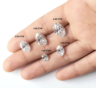 Oval Shaped Lab Grown Diamond - 3.26CTW E/VS2 (VS760)