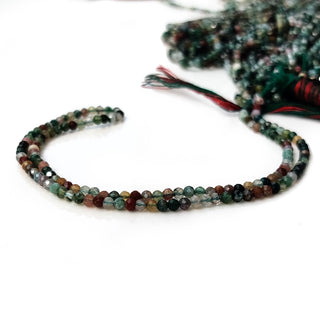 Natural Multi-Stone Faceted Rondelle Beads – 2.5mm Semi-Precious Gemstones for Jewelry Making, 12 Inch Strand – GDE36