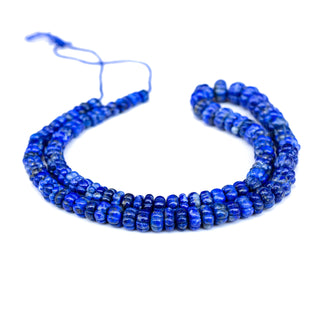 Lapis Carved Melon Beads, 5mm to 13mm/5 To 9mm Blue Lapis Lazuli Melon Pumpkin Gemstone Beads For Jewelry Making, 9 Inch Strand, GDS2280/4